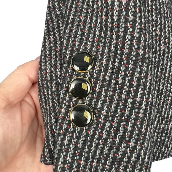 Men’s 41 L 100% Wool Sport Coat Micro Stripe 2 Button - Picture 5 of 8